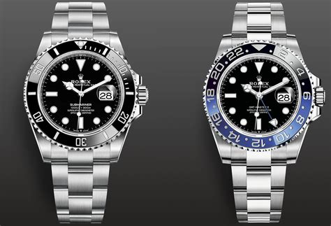 difference between rolex gmt master ii and submariner|rolex submariner or gmt.